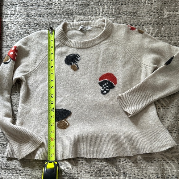 Madewell Beige Sweater with Mushroom Design - Picture 4 of 5